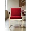 Gold Dexter Arm Chair Velvet Maroon