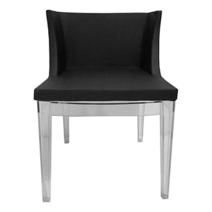 Marcia Dining Chair Faux Leather Black - Set Of 2