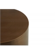 Spencer Round Side Table Brass Iron