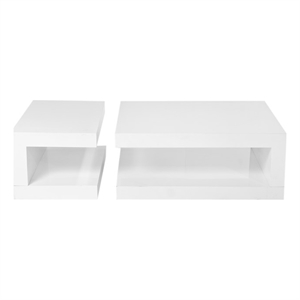 Heddy Coffee Table White Engineered Wood