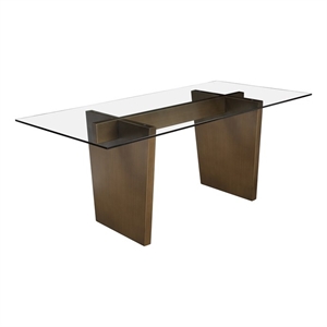 Spencer Dining Table Brass Iron