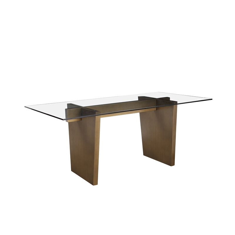 Spencer Dining Table Brass Iron