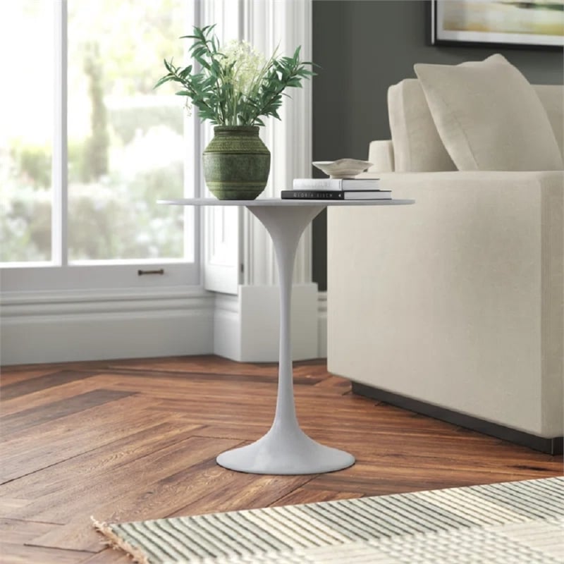 Ella Side Table Marble White