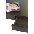 Gold Alexa Desk Espresso Engineered Wood
