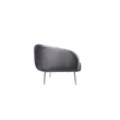 Hilda Sofa Silver/Gray Velvet