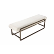 Z-Nik Bench Ivory Boucle Fabric