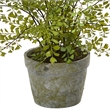 Nearly Natural Maiden Hair Artificial Plant in Decorative Planter in Green/Gray