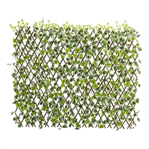 Nearly Natural 39&quot English Ivy Expandable Fence UV Resistant/Waterproof in Green