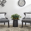 Nearly Natural Puff Ivy Leaves with Ledge Basket in Green/Brown