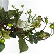 Nearly Natural Hydrangea Triple Candelabrum Centerpiece in Natural/Clear
