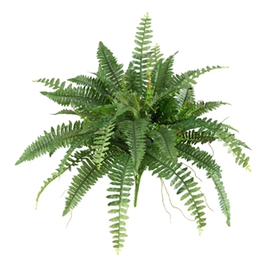 Nearly Natural 40&quot Boston Fern with Sword-Shaped Fronds in Green (Set of 2)