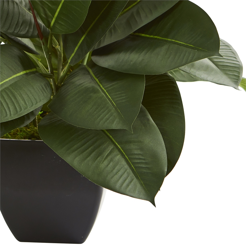 Nearly Natural Oak Ficus Artificial Plant in Green