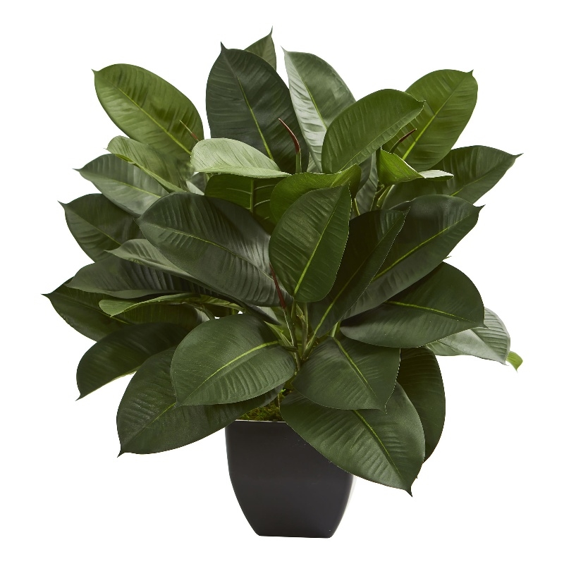 Nearly Natural Oak Ficus Artificial Plant in Green