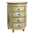 Nearly Natural Calla Lily Floral Art Antique Accessory Table with in Beige