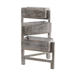Nearly Natural 3.5ft Gray Washed Expandable Decorative Planter in Gray