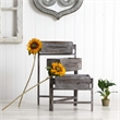 Nearly Natural 3.5ft Gray Washed Expandable Decorative Planter in Gray