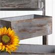 Nearly Natural 3.5ft Gray Washed Expandable Decorative Planter in Gray