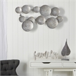 Nearly Natural 3ft x 2ft Galvanized Textured Plates Antique Wall Art in Silver