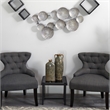 Nearly Natural 3ft x 2ft Galvanized Textured Plates Antique Wall Art in Silver