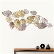 Nearly Natural 5.5ft x 2ft Scattered Metal Leaves Wall Art Decor