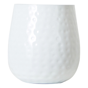 Nearly Natural 65&quot Oval Shaped Iron Planter in White