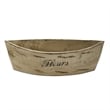 Nearly Natural White Washed Wood Planter (Set of 3) in Beige
