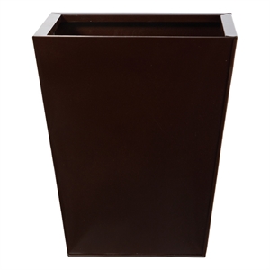 Nearly Natural 15&quot Classic Square Metal Planter in Bronze