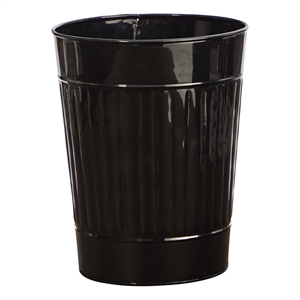 Nearly Natural 10&quot Farmhouse Country Pail Planter in Black