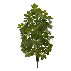 Nearly Natural 32&quot Green Baby Schefflera Artificial Plant (Set of 2)