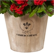 Nearly Natural Geranium Silk Flowering Plant in Farmhouse Planter UV Resistant