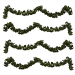 Nearly Natural 6ft Boxwood Artificial Garland (Indoor/Outdoor) Set of 4