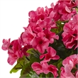Nearly Natural Geranium with Metal Planter UV Resistant (Indoor/Outdoor) in Pink