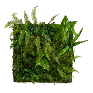 Nearly Natural 40&quot x 40&quot Forest Artificial Living Wall in Green