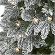 Nearly Natural 5ft Flocked Colorado Mountain Fir Christmas Tree w/300 WarmWhite
