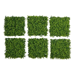 Nearly Natural 20&quot x 20&quot Irish Green Meadow Living Wall Panels(Set of 6)