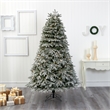 Nearly Natural 7ft Flocked Colorado Mountain Fir Christmas Tree w/700 Warm White