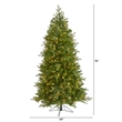 Nearly Natural 6ft Vienna Fir Christmas Tree with 400 Warm White Lights