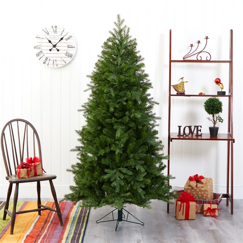 Nearly Natural 6ft Vienna Fir Christmas Tree with 400 Warm White Lights