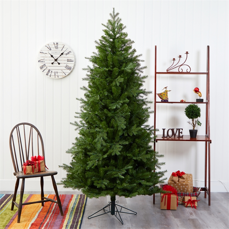 Nearly Natural 7ft Vienna Fir Christmas Tree with 450 Warm White Lights