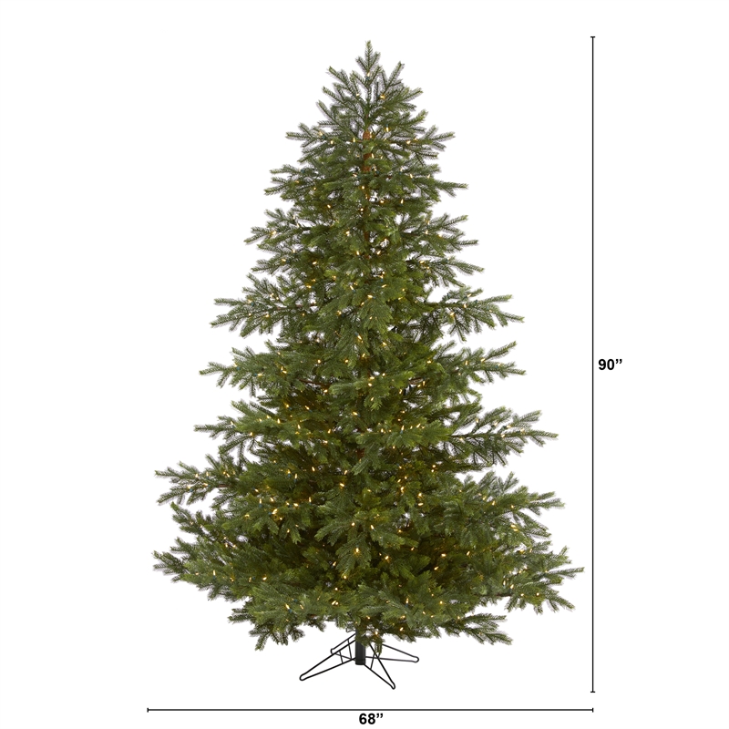 Nearly Natural 7.5ft South Carolina Spruce Real Touch Christmas Tree