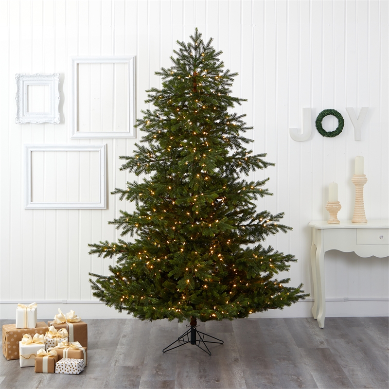 Nearly Natural 7.5ft South Carolina Spruce Real Touch Christmas Tree