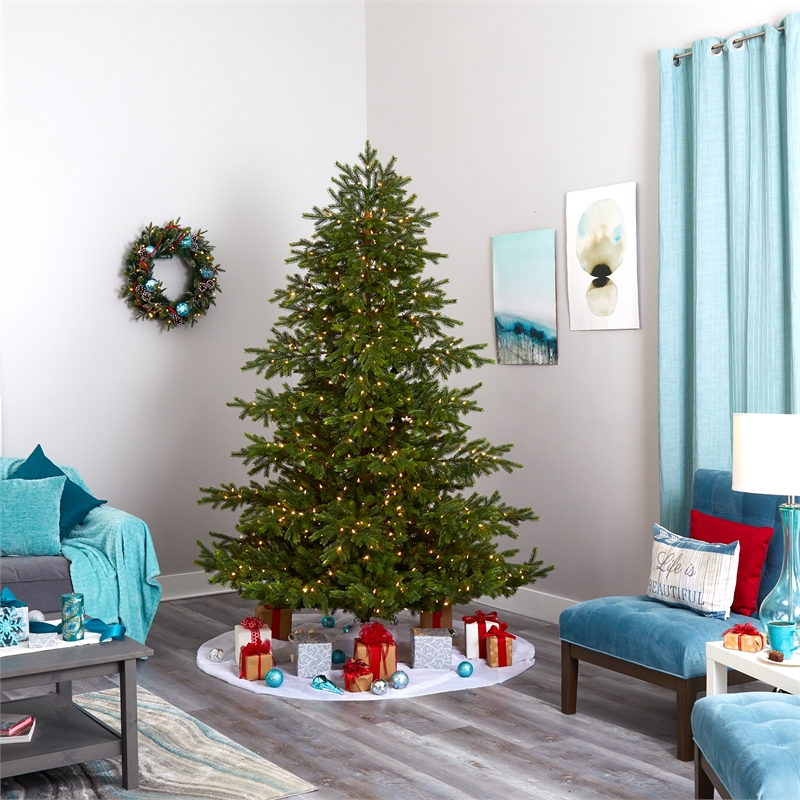 Nearly Natural 7.5ft South Carolina Spruce Real Touch Christmas Tree