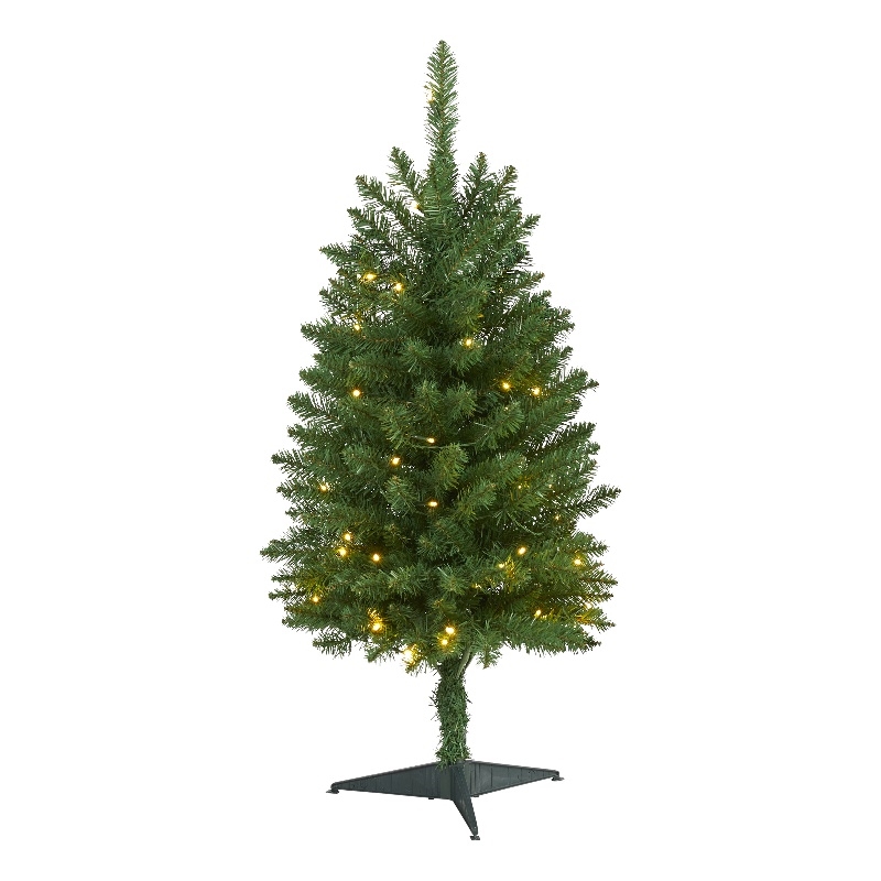 Nearly Natural 3ft Slim Green Mountain Pine Artificial Christmas Tree