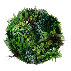 Nearly Natural 38&quot UV Resistant Virgin Islands Living Wall Art Panel in Gold