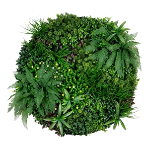 Nearly Natural 40&quot UV Resistant Amalfi Coast Living Wall Art Panel Aluminum