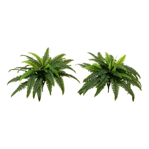 Nearly Natural 40&quot UV Resistant Artificial Boston Fern(Indoor/Outdoor)(Set of 2)