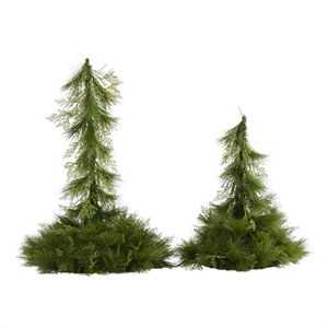 Nearly Natural 24&quot 36&quot Table Top/Hanging Artificial Christmas Decor (Set of 2)
