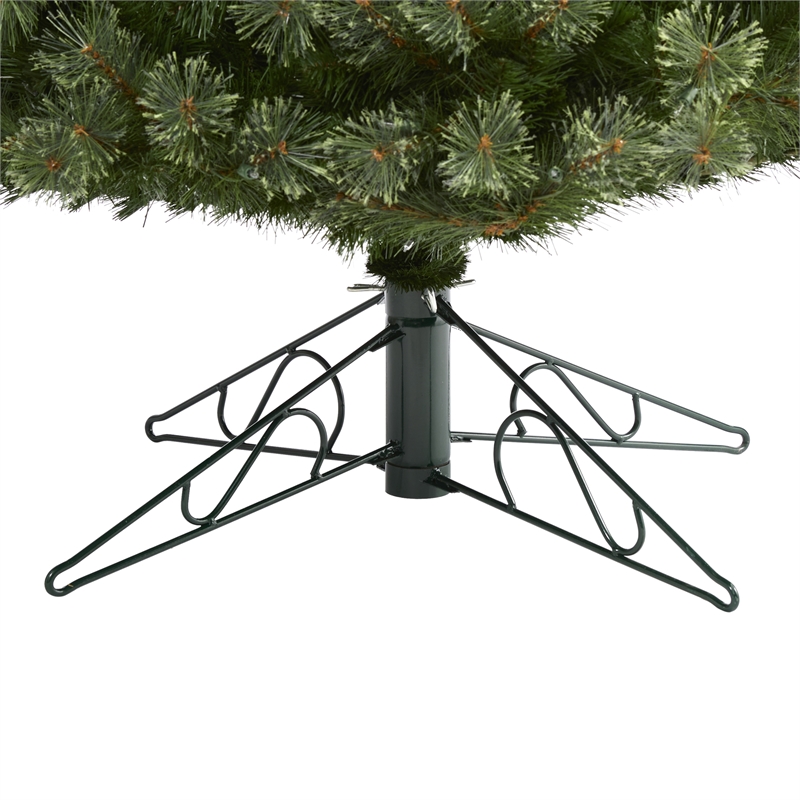 Nearly Natural 10ft Cashmere Slim Christmas Tree with 750 Warm White Lights