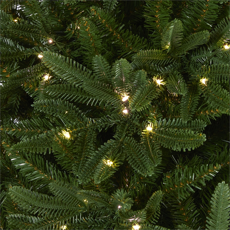 Nearly Natural 7ft Oregon Spruce Christmas Tree with 850 Warm White Microdot L