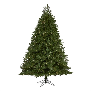 Nearly Natural 7ft Oregon Spruce Christmas Tree with 850 Warm White Microdot L